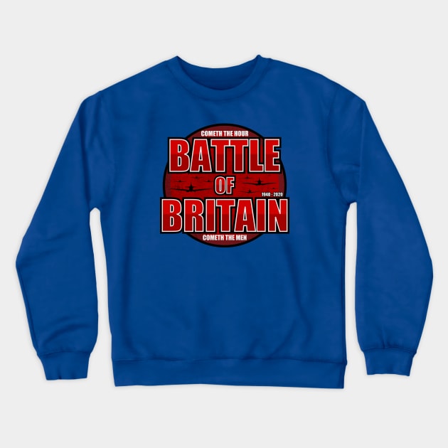 Battle of Britain Anniversary (distressed) Crewneck Sweatshirt by TCP